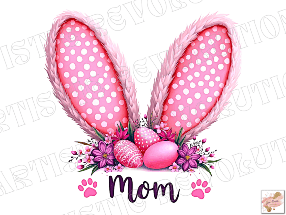 Charming Pink Coquette Easter Png for Mom Projects