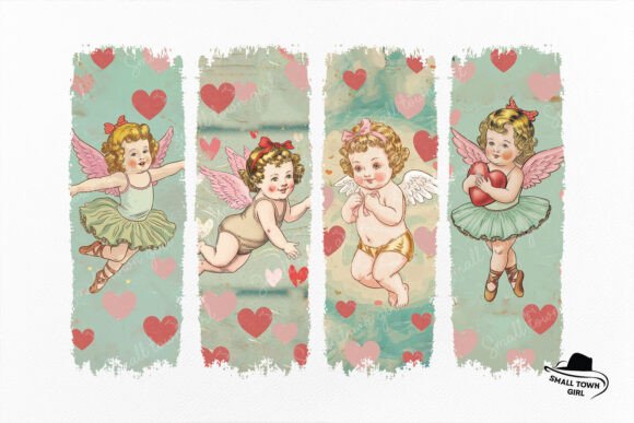 Charming Retro Baby Cupid Sublimation for Your Designs