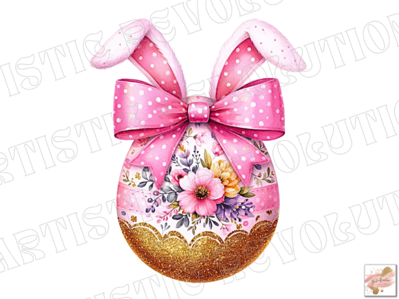 Coquette Easter Png: A Bunny Egg Png for Your Brand