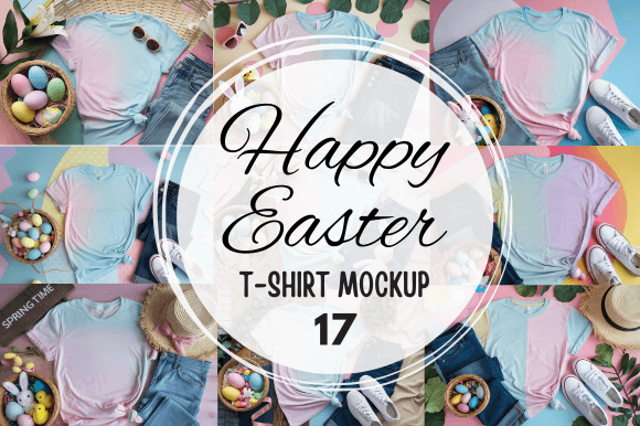 Easter T-shirt Mockup #3: Showcase Your Spring Designs