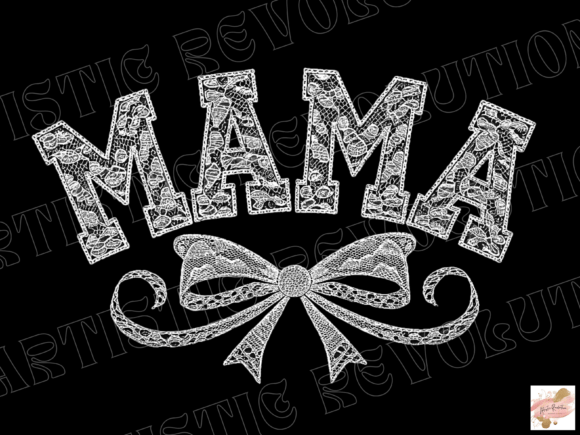 Lace Mama Coquette Png Bundle, Mama Png
