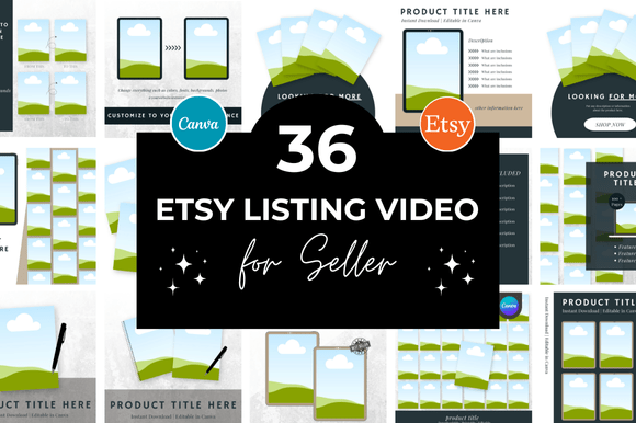 Save Hours with 36 Etsy Listing Video Mockup Templates
