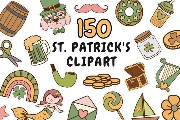 St. Patrick's Clipart Bundle: 150 Designs for Your Projects