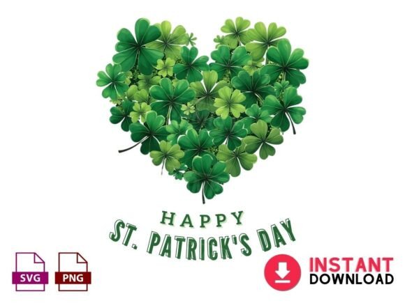 St. Patrick's Day Heart Design: Festive Love