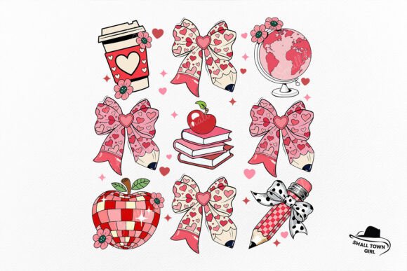 Teacher Coquette Bow Pencil Valentine: A Font with Character