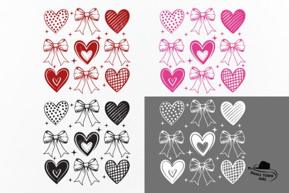 Valentine Coquette Heart Bow Sublimation: A Creative Asset