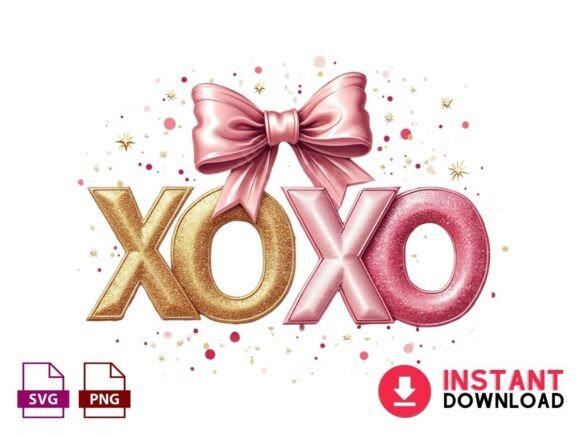 Valentine XOXO Pink Valentine's Day Png: Your Go-To Design Asset